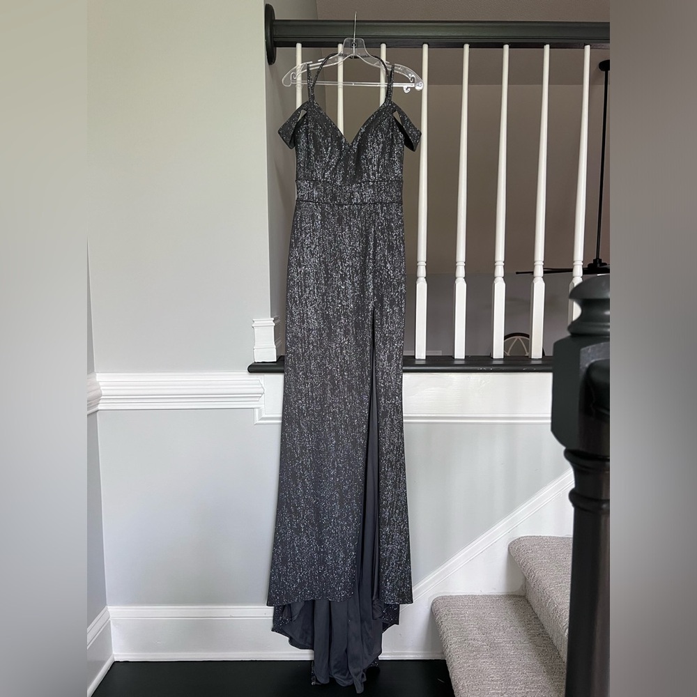 NWT Black and glitter prom or formal dress size 6